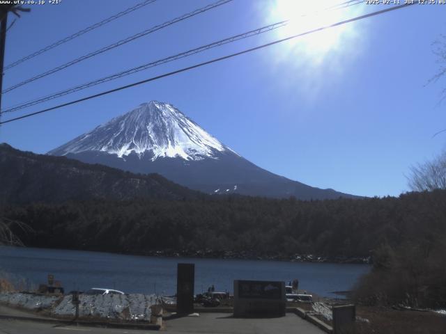 西湖からの富士山