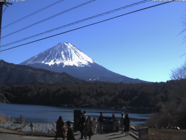 西湖からの富士山