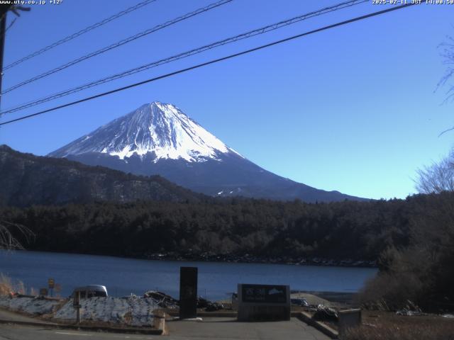 西湖からの富士山