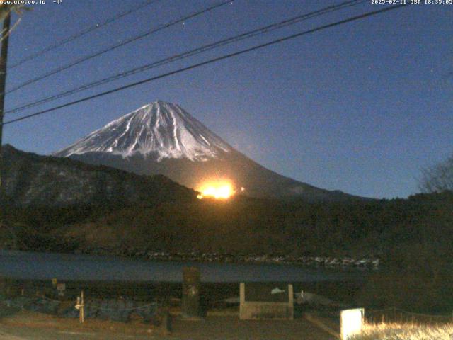 西湖からの富士山