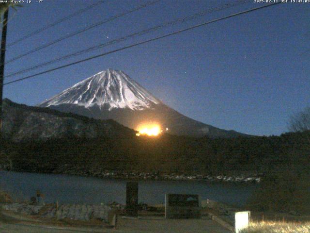 西湖からの富士山