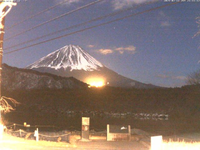 西湖からの富士山