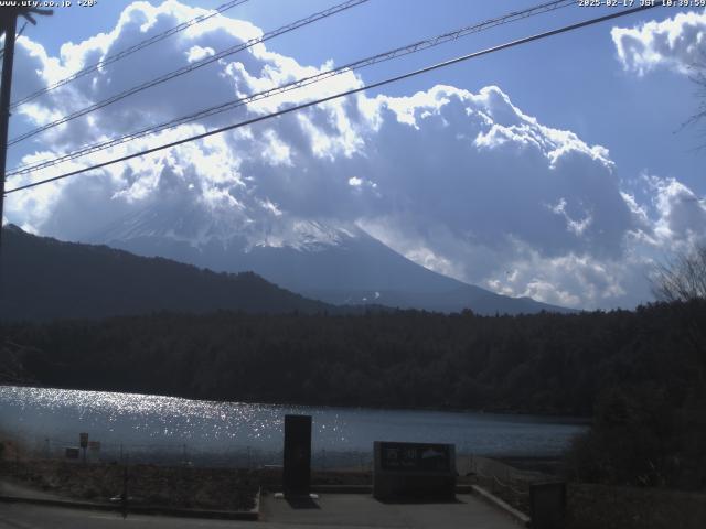 西湖からの富士山