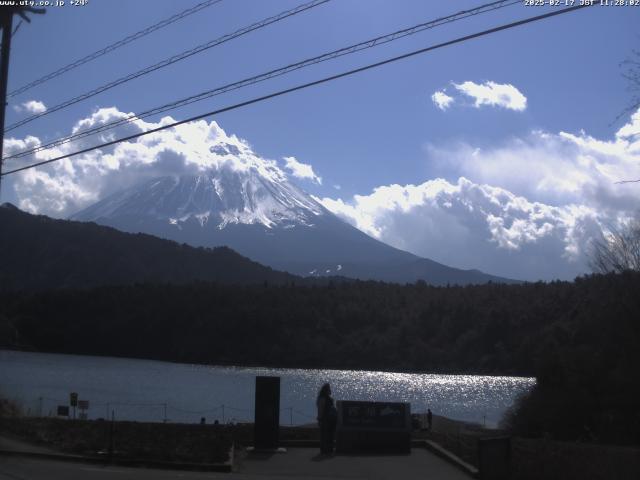 西湖からの富士山