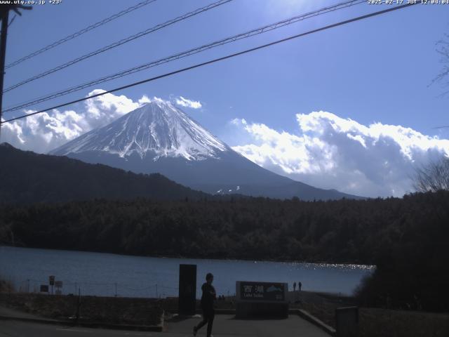 西湖からの富士山