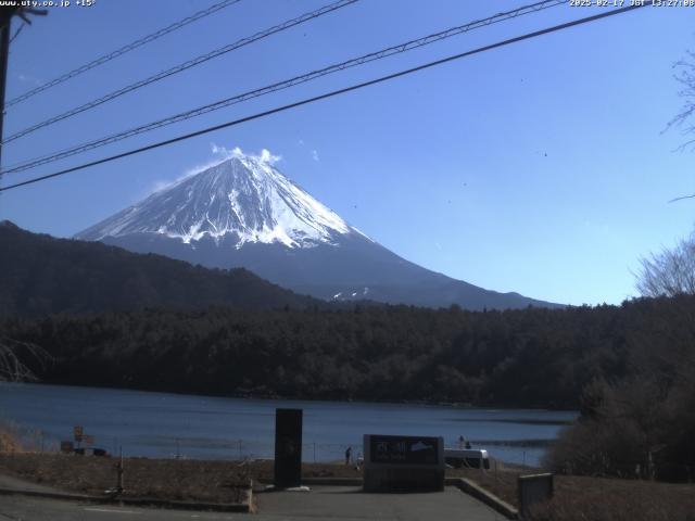 西湖からの富士山