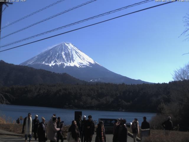 西湖からの富士山