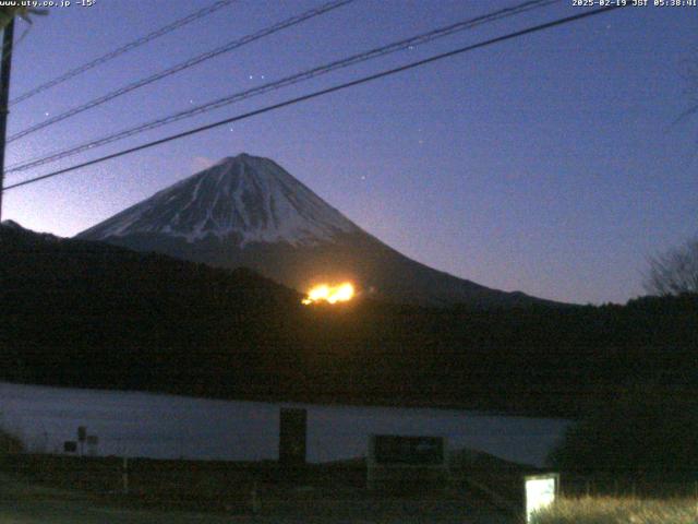 西湖からの富士山