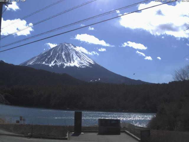 西湖からの富士山