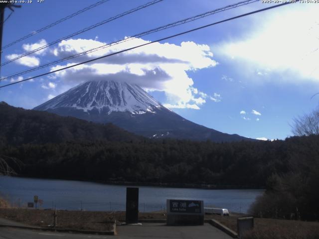 西湖からの富士山