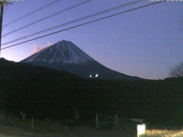 西湖からの富士山