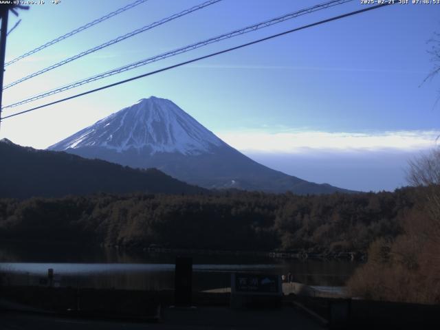 西湖からの富士山