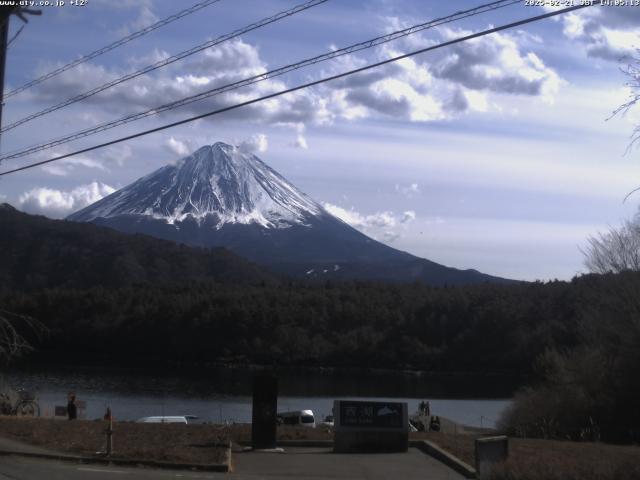 西湖からの富士山