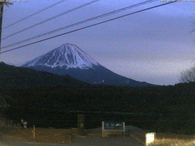 西湖からの富士山