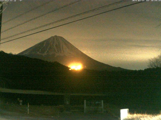 西湖からの富士山