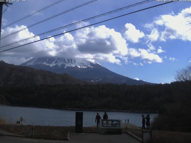 西湖からの富士山