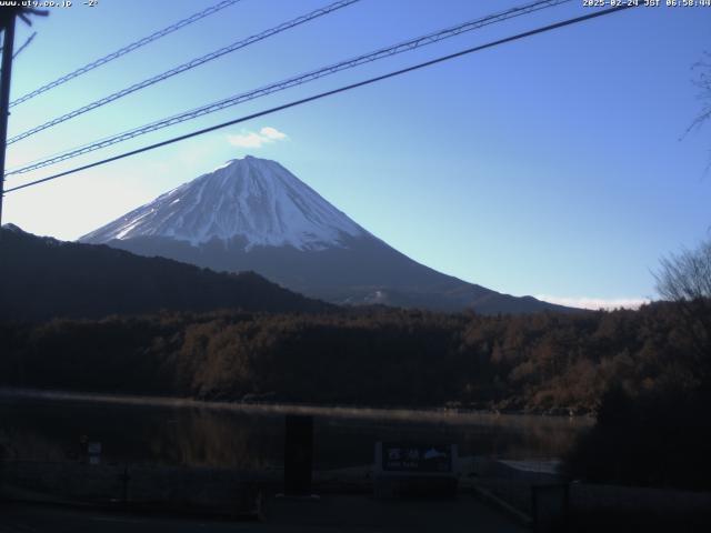 西湖からの富士山