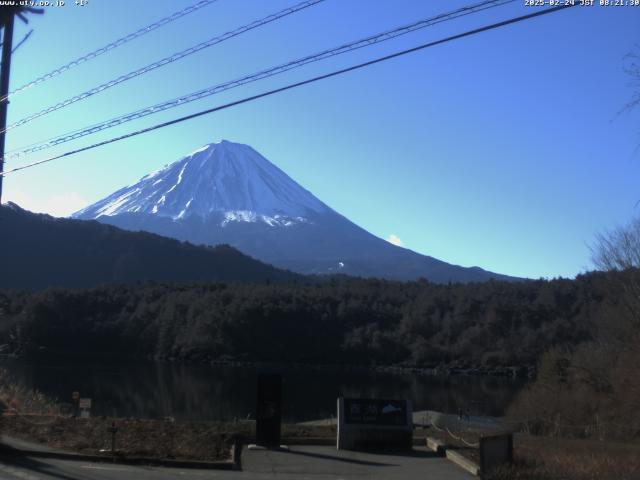 西湖からの富士山