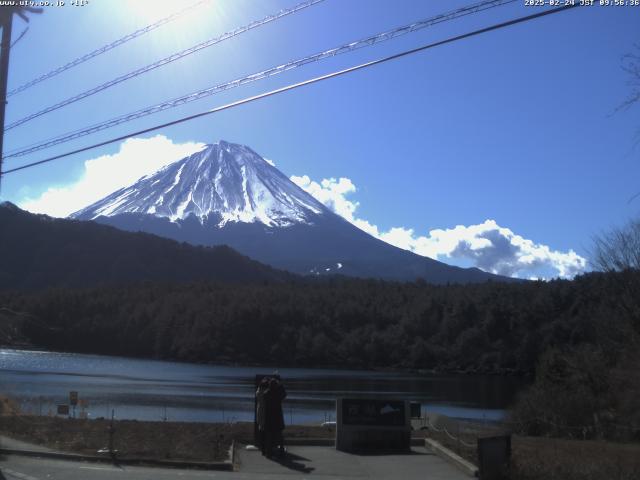 西湖からの富士山