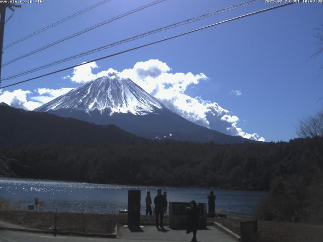 西湖からの富士山