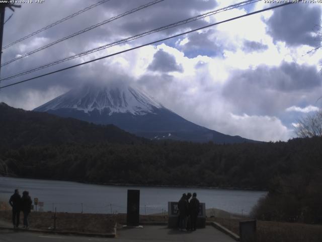 西湖からの富士山