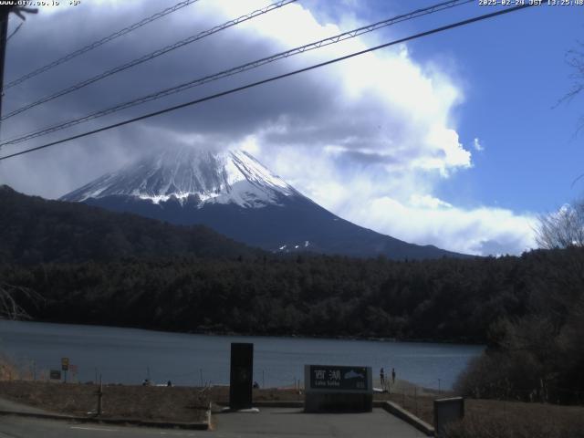 西湖からの富士山