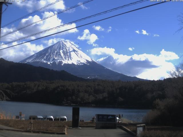 西湖からの富士山