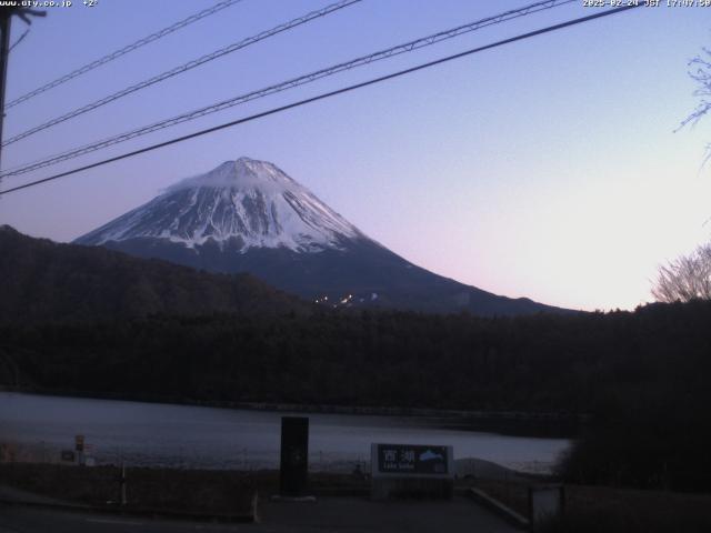 西湖からの富士山