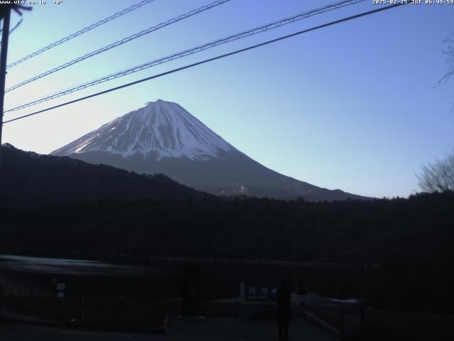 西湖からの富士山