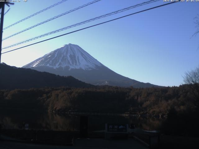 西湖からの富士山