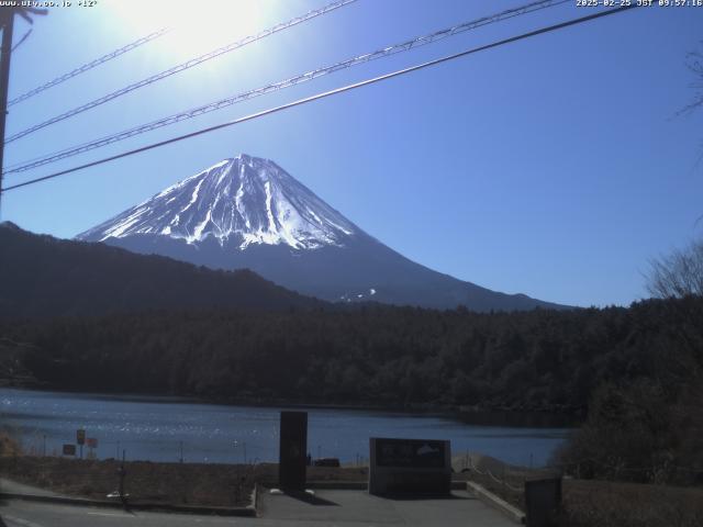 西湖からの富士山