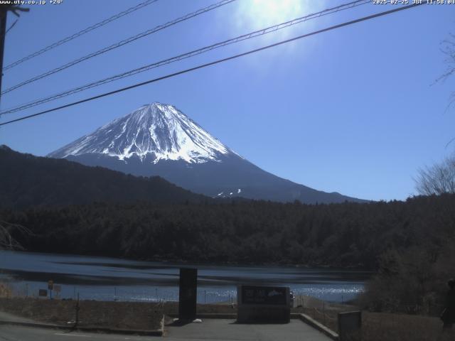 西湖からの富士山