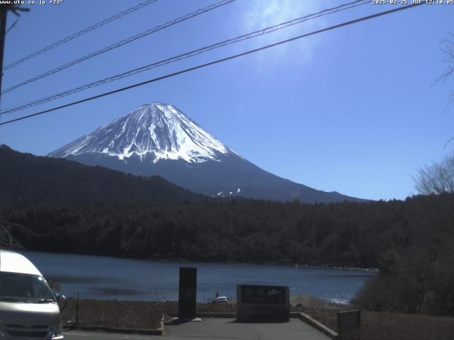 西湖からの富士山