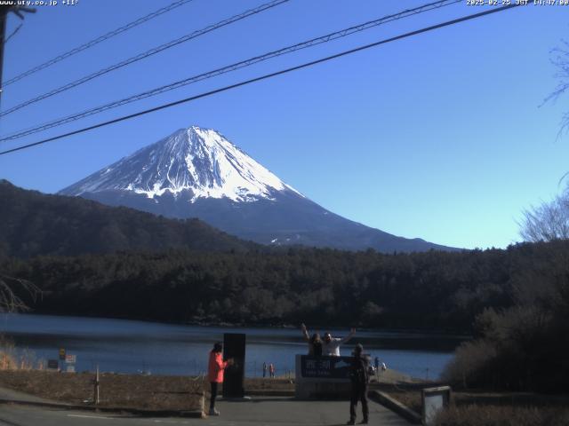 西湖からの富士山