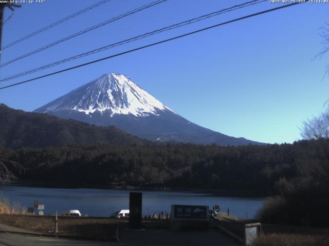 西湖からの富士山