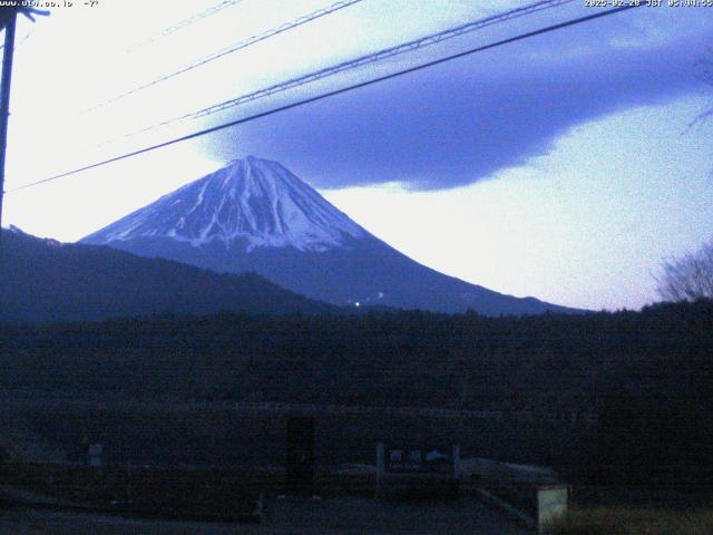 西湖からの富士山