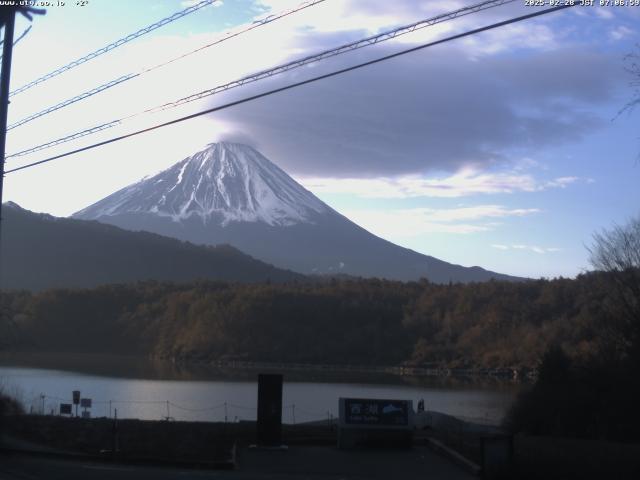 西湖からの富士山