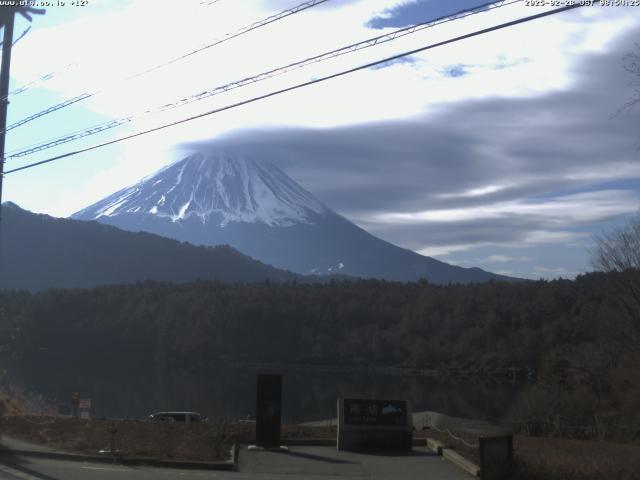 西湖からの富士山