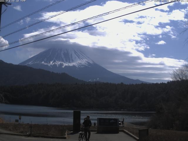 西湖からの富士山