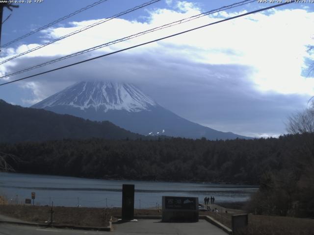 西湖からの富士山