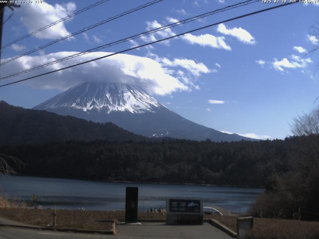 西湖からの富士山