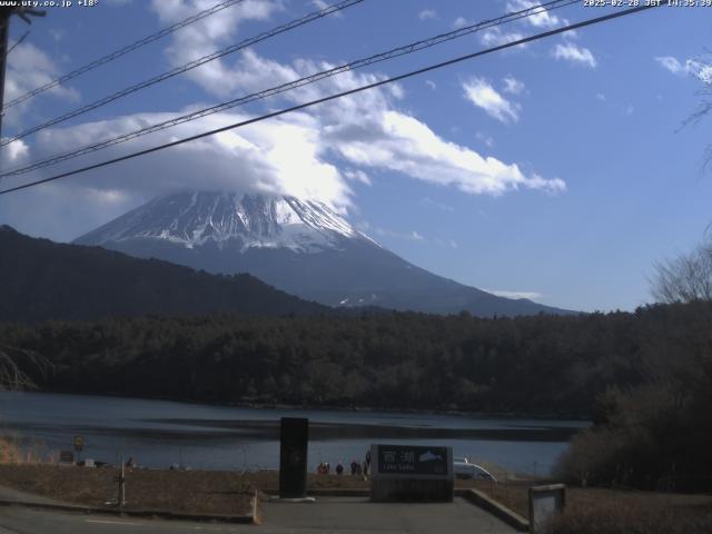 西湖からの富士山