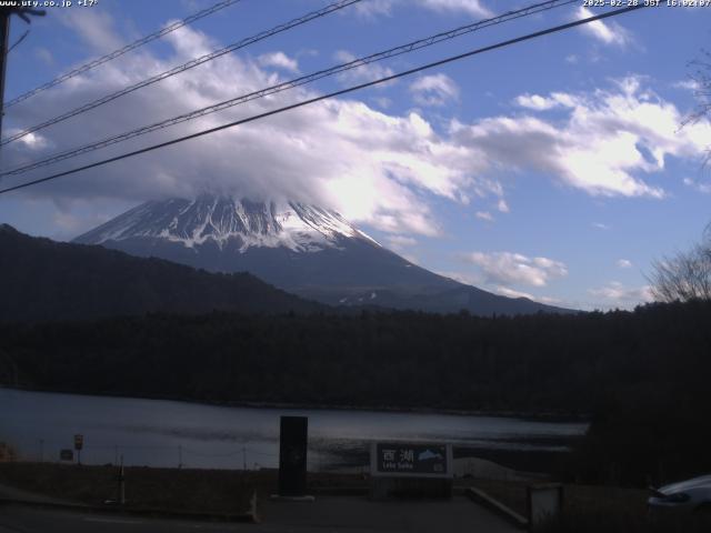 西湖からの富士山