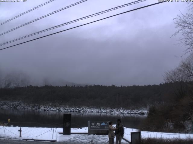 西湖からの富士山