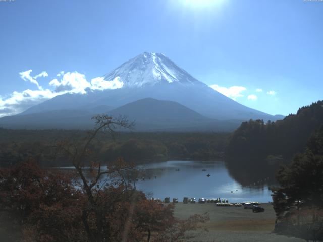 精進湖からの富士山