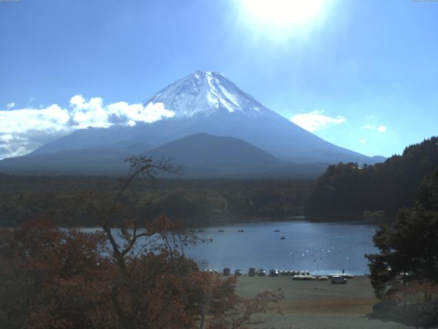 精進湖からの富士山