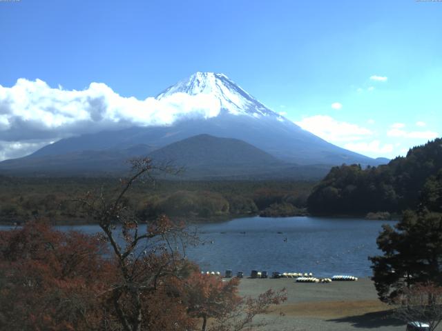 精進湖からの富士山