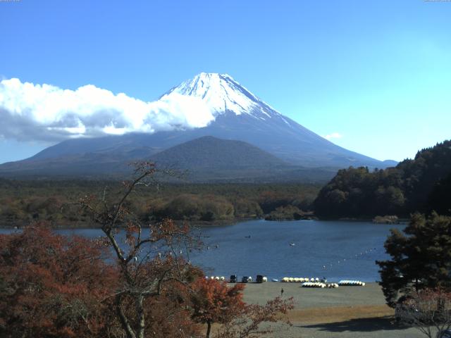 精進湖からの富士山