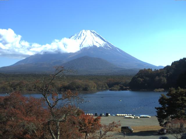 精進湖からの富士山