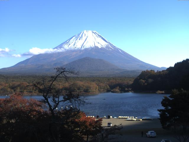 精進湖からの富士山